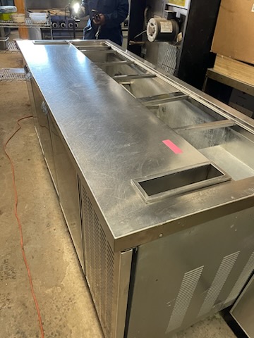 used three compartment steam table