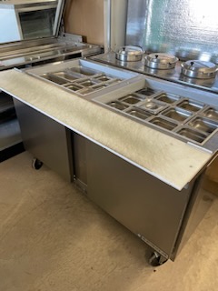 used three compartment steam table