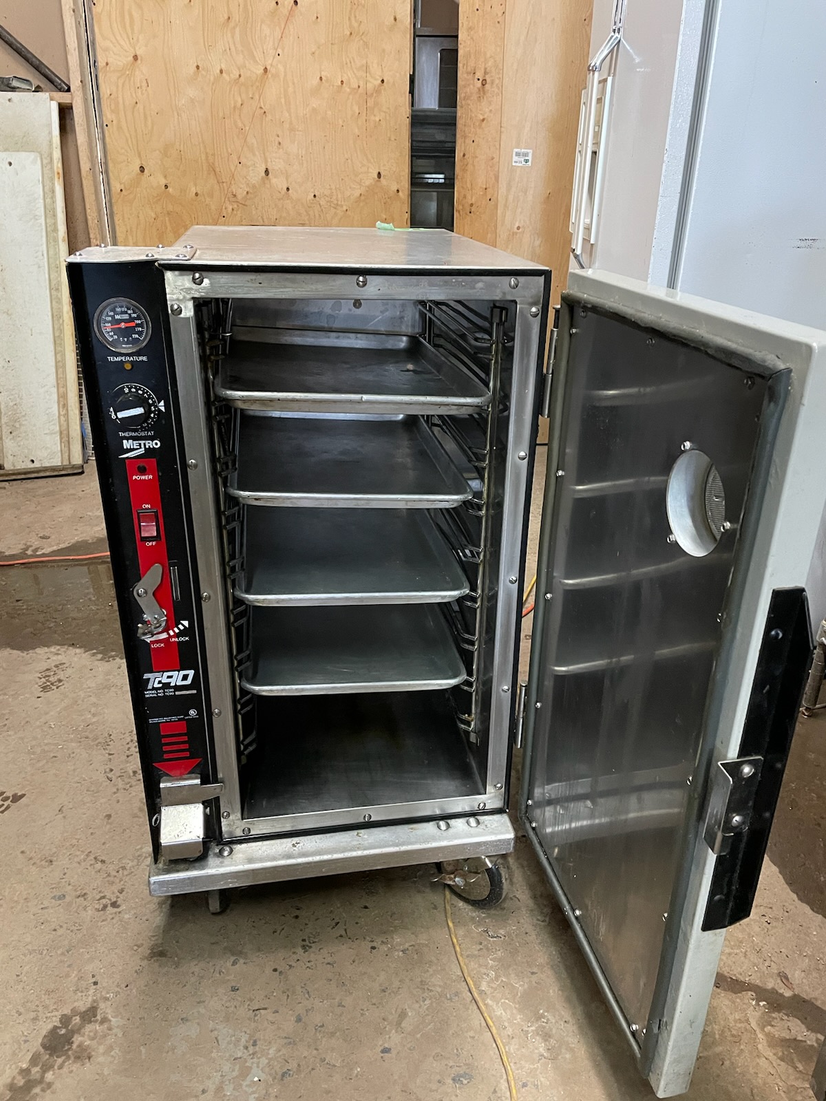 used three compartment steam table