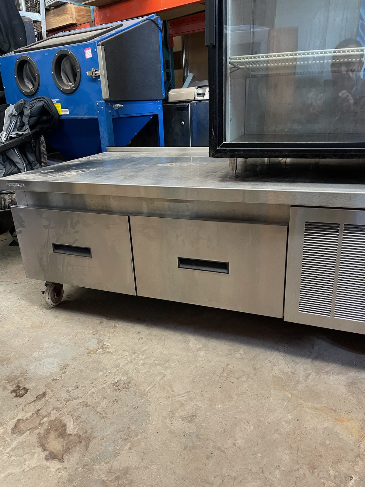 used three compartment steam table