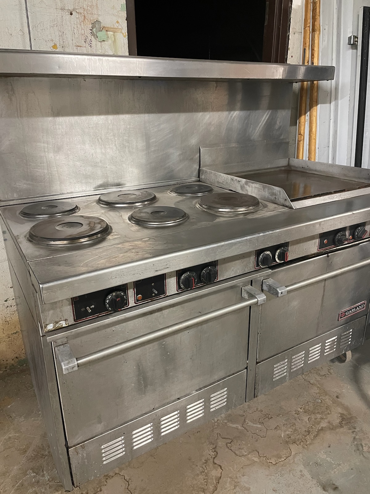 used three compartment steam table