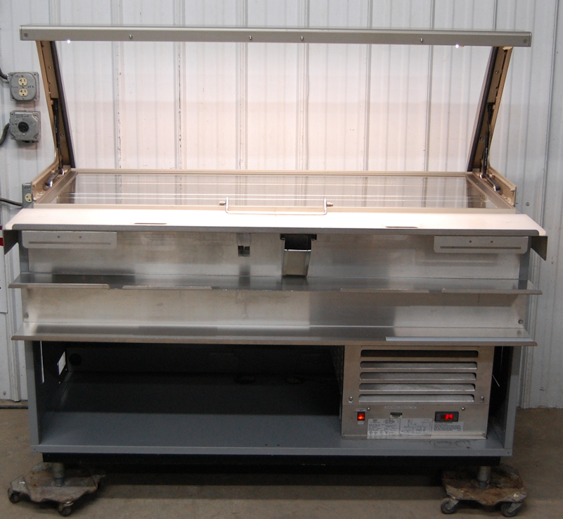 used three compartment steam table