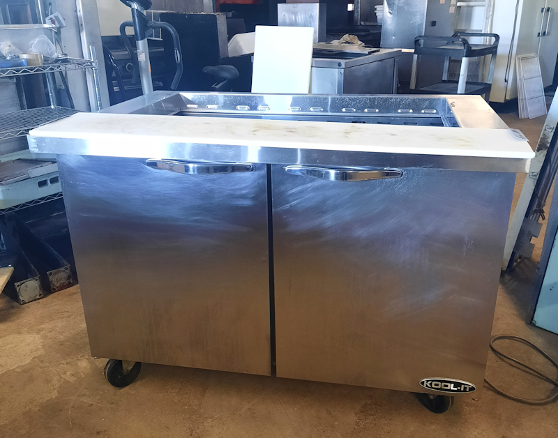 used three compartment steam table